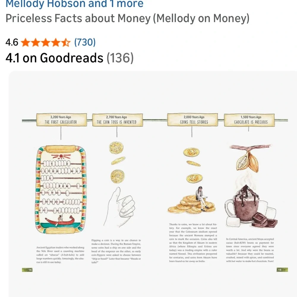 New and unused book for Kids: Priceless Facts About Money by Mellody Hobson